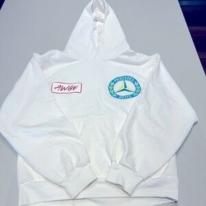 AWGE MERCEDES BENZ HOODIE, Size Small, White